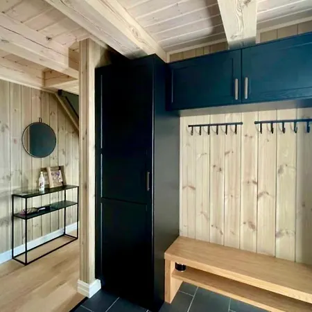 בית נופש New Lovely Cabin At Lygna With 2 Bathrooms And Office Space