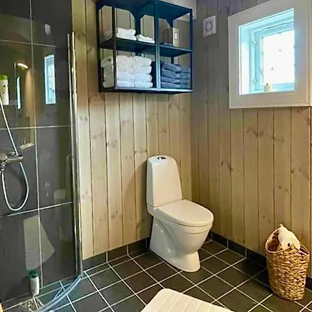 New Lovely Cabin At Lygna With 2 Bathrooms And Office Space בית נופש Jaren