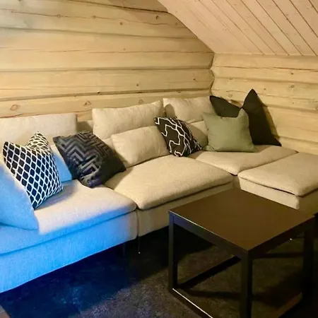בית נופש New Lovely Cabin At Lygna With 2 Bathrooms And Office Space